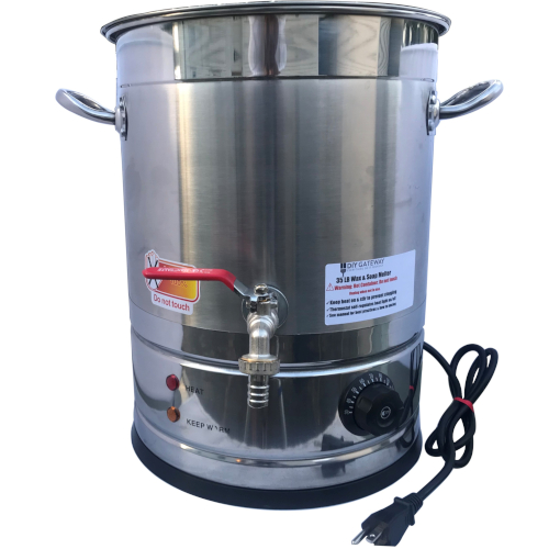 35 LB Extra Large Wax Melter for Candle Making: Wax Capacity Electric Wax  Pot - DIY Gateway