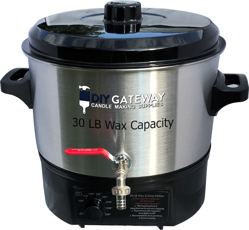 Wax Melter for Candle Making: Extra Large 17 LB Wax Capacity Electric Wax  Melting Pot Machine With Quick-pour Spout & Free Ebook 